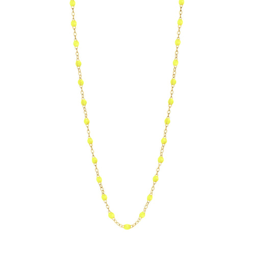 Gigi Clozeau - Classic Gigi Lime necklace, Yellow Gold, 17.7