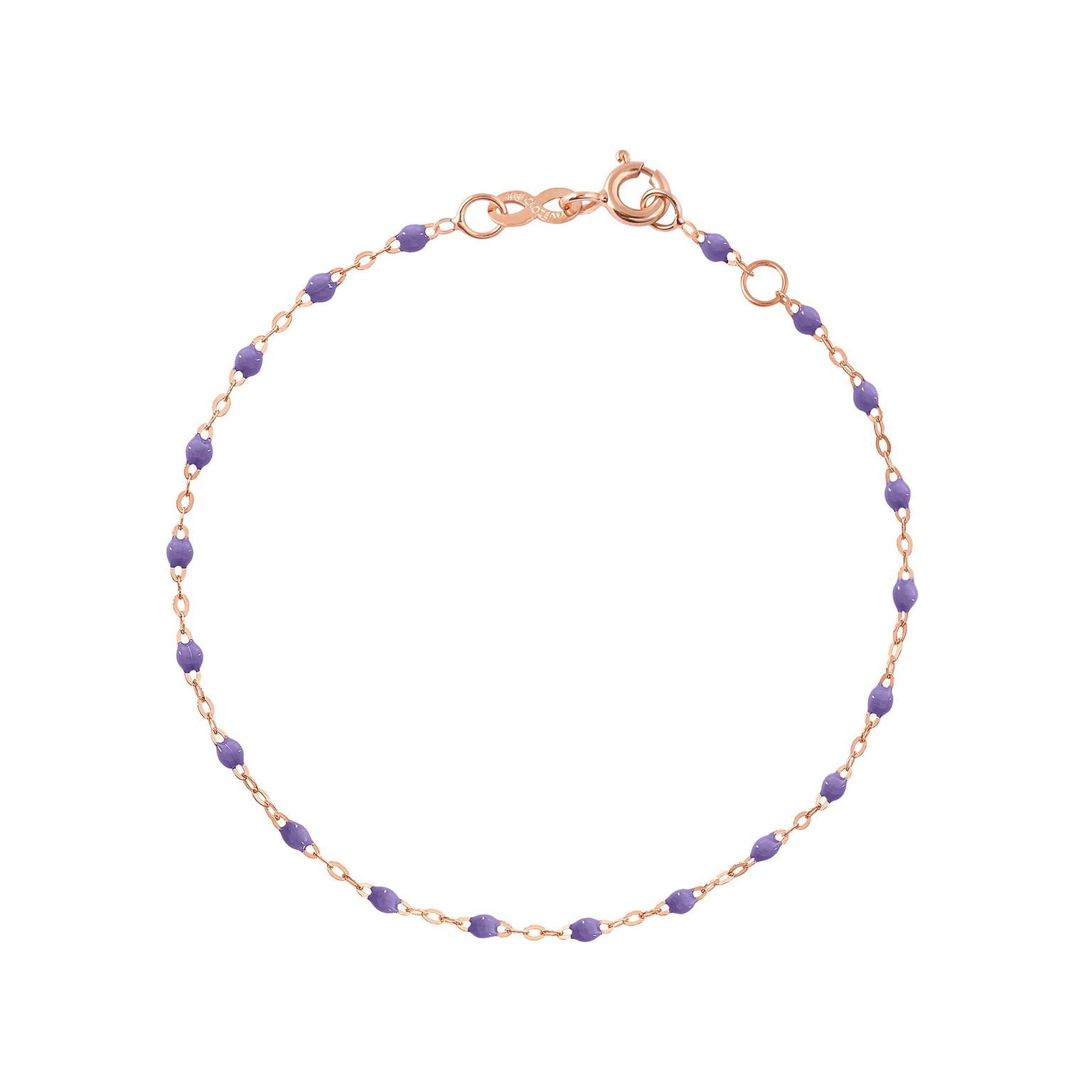 Gigi Clozeau - Classic Gigi Mauve bracelet, Rose Gold, 6.7"