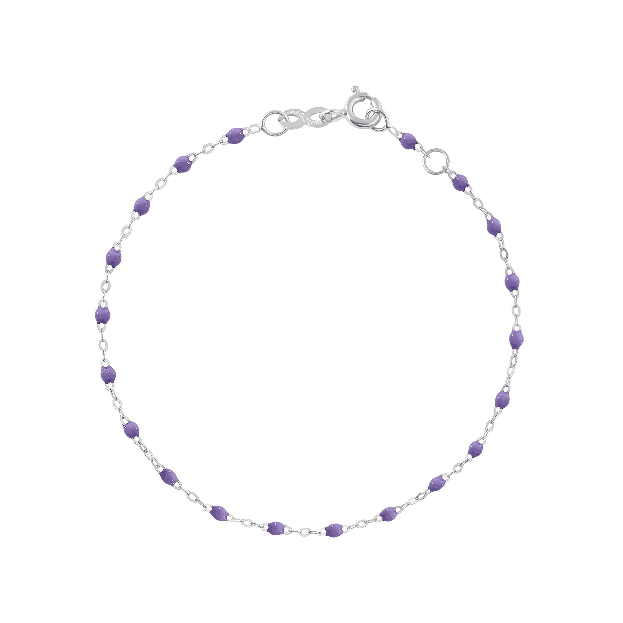 Gigi Clozeau - Classic Gigi Mauve bracelet, White Gold, 7.1"