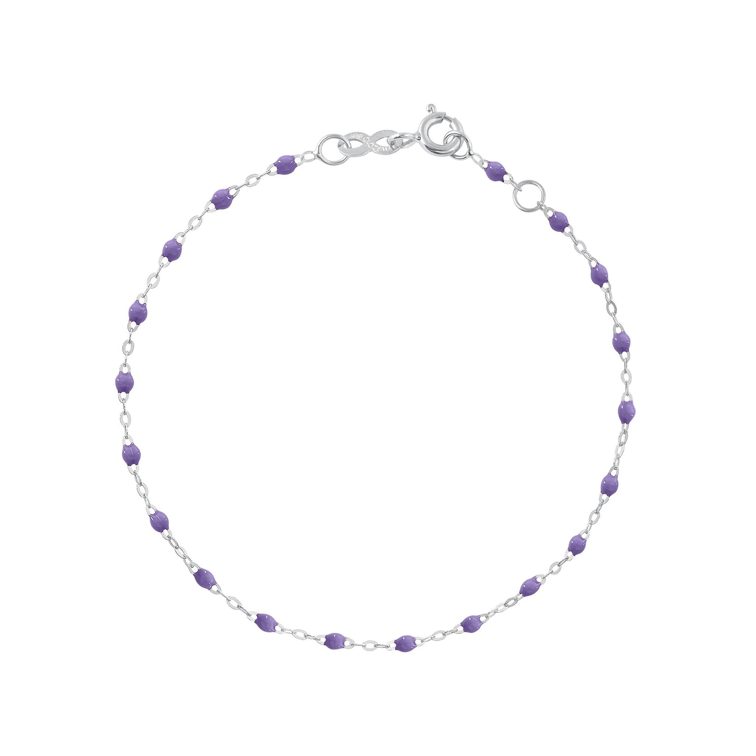 Gigi Clozeau - Classic Gigi Mauve bracelet, White Gold, 5.9"