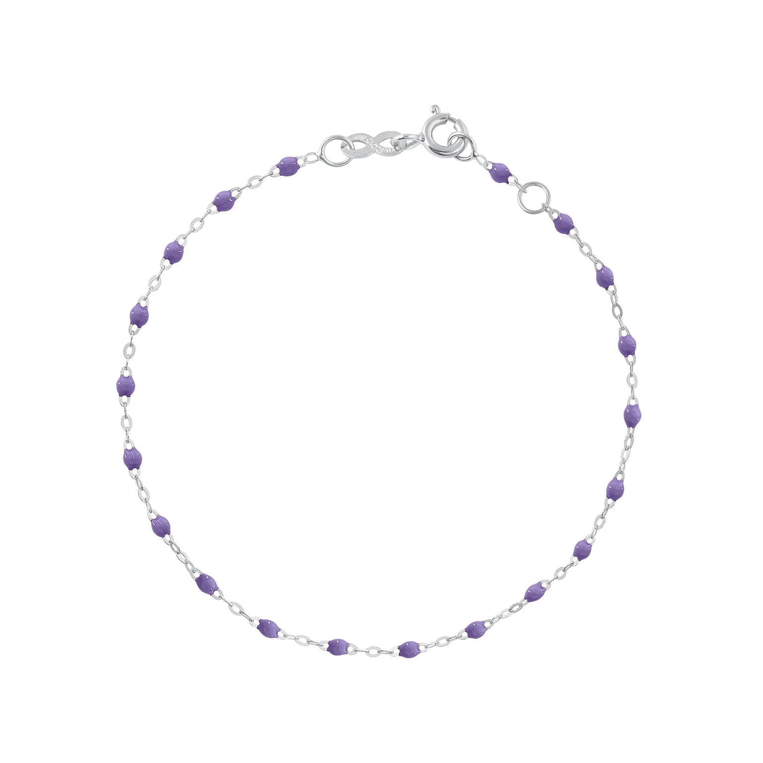 Gigi Clozeau - Classic Gigi Mauve bracelet, White Gold, 7.5"