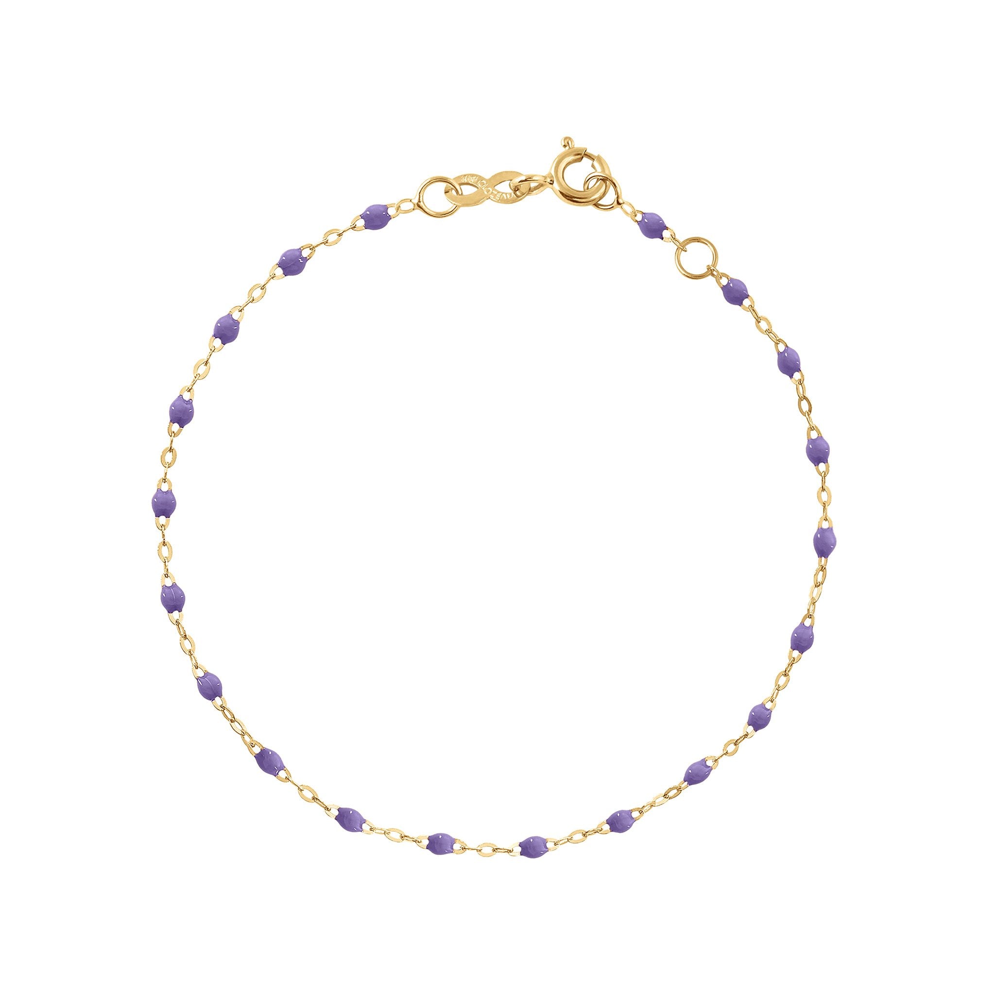 Gigi Clozeau - Classic Gigi Mauve bracelet, Yellow Gold, 6.7"