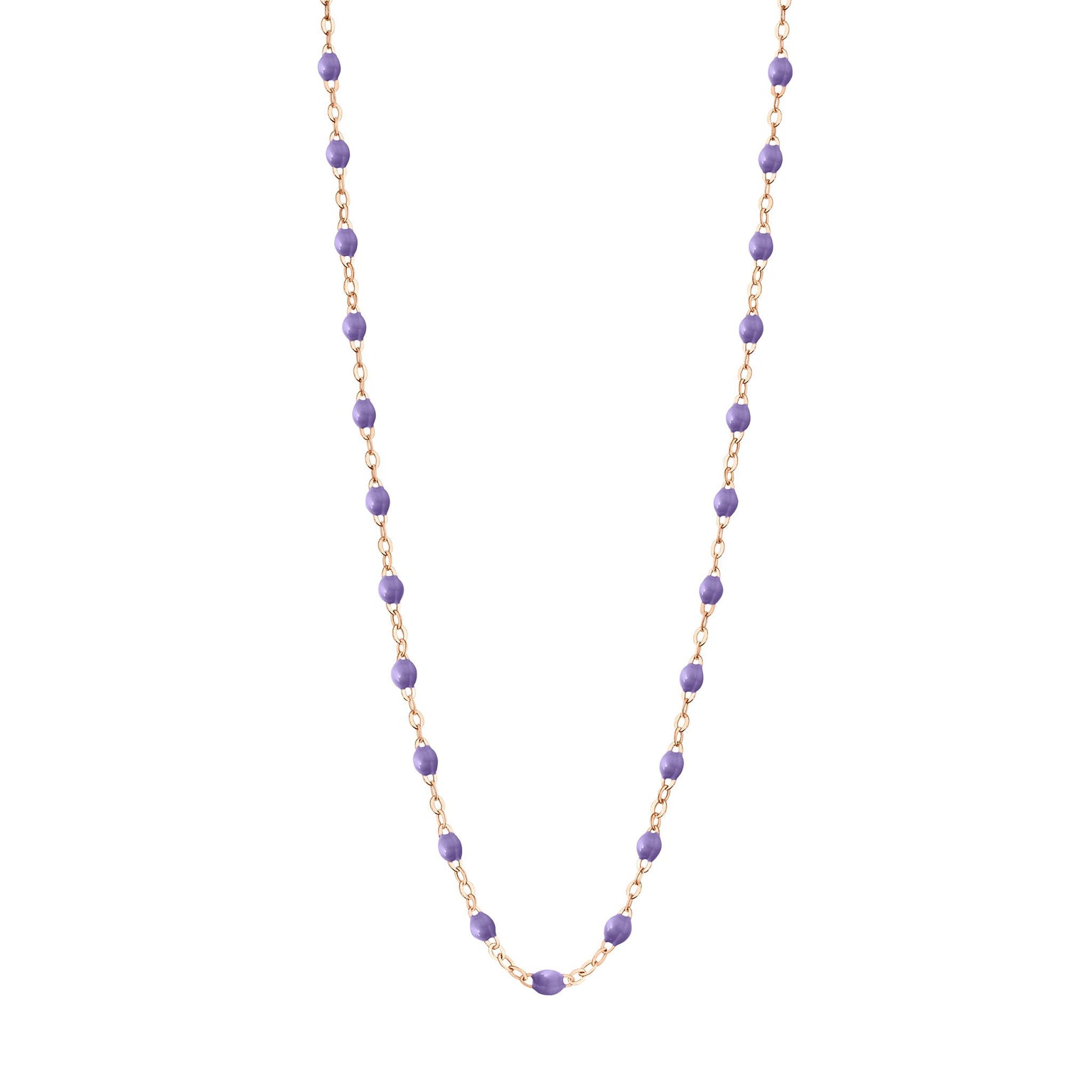 Gigi Clozeau - Classic Gigi Mauve necklace, Rose Gold, 16.5"