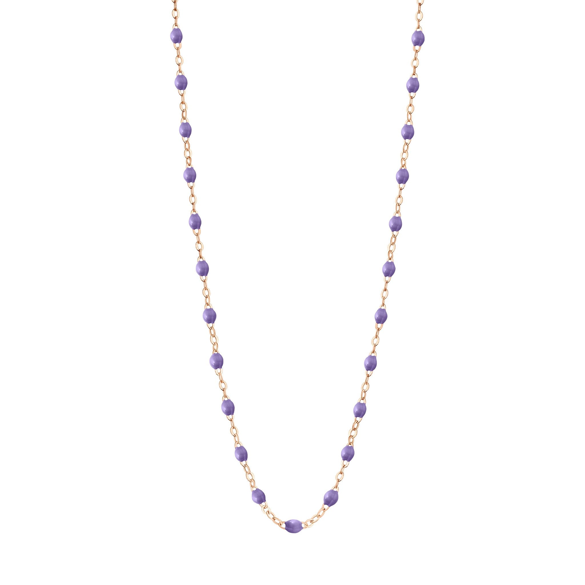 Gigi Clozeau - Classic Gigi Mauve necklace, Rose Gold, 19.7"