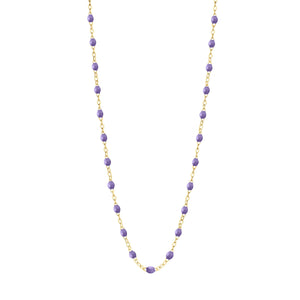 Gigi Clozeau - Classic Gigi Mauve necklace, yellow gold, 16.5"