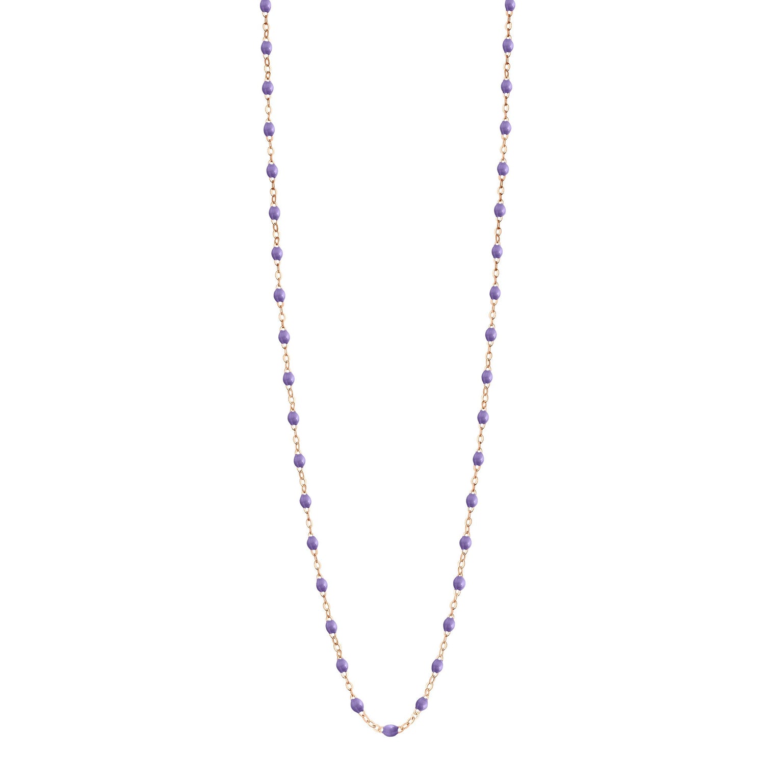 Gigi Clozeau - Classic Gigi Mauve sautoir, Rose Gold, 34"