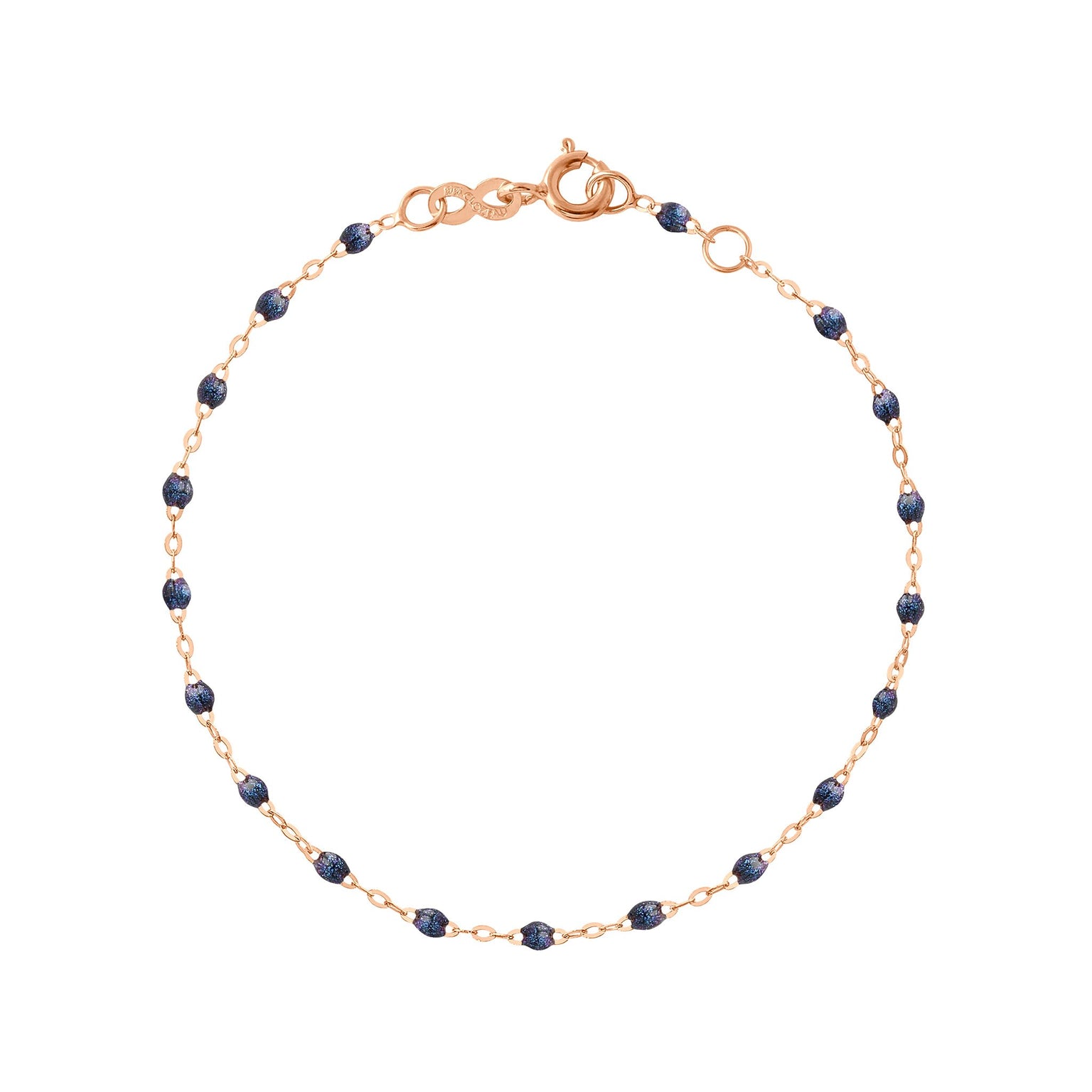 Gigi Clozeau - Classic Gigi Midnight bracelet, Rose Gold, 5.9"