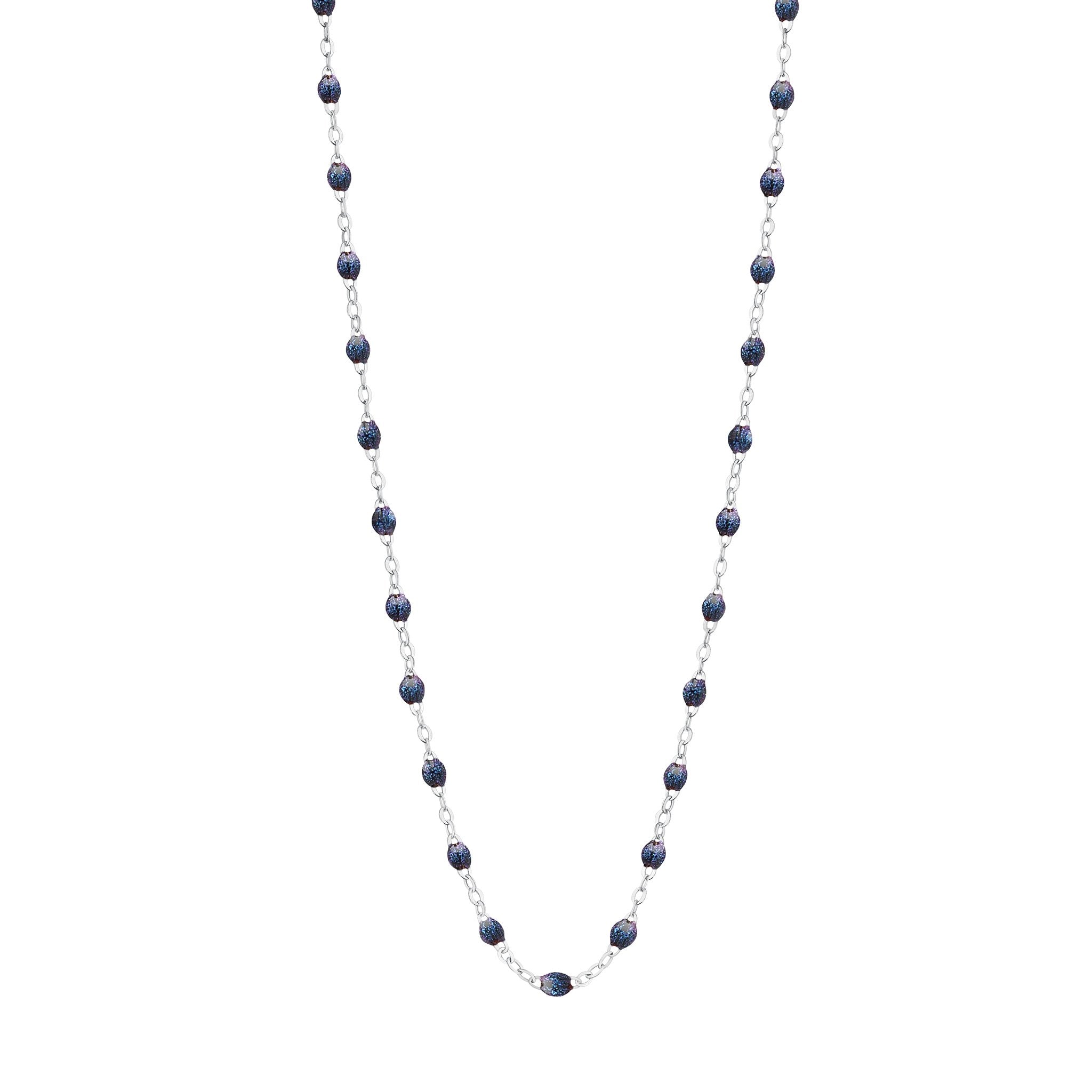 Gigi Clozeau - Classic Gigi Midnight necklace, White Gold, 16.5"