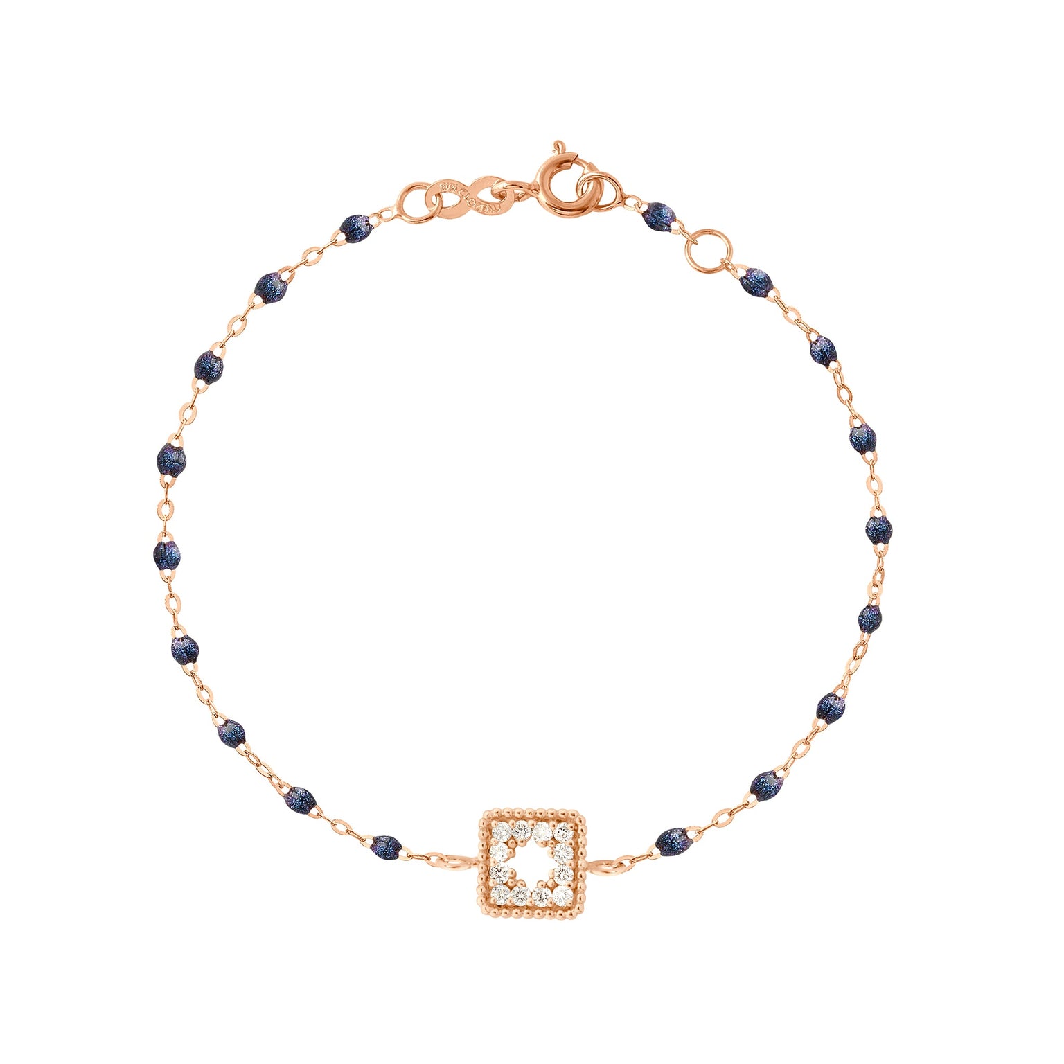 Gigi Clozeau - Classic Gigi Midnight Treasure Bracelet, Rose Gold, 6.7"