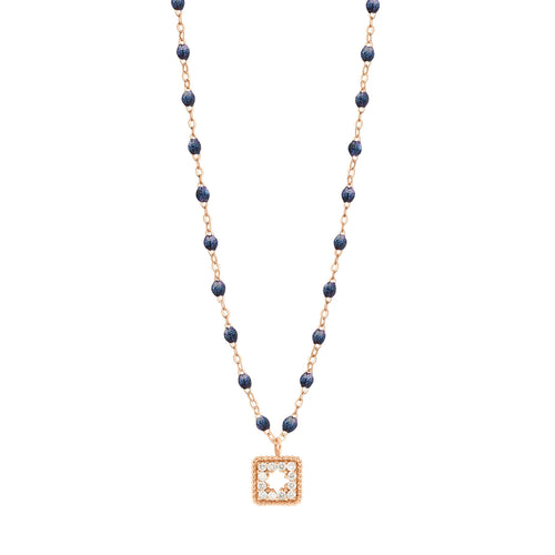 Gigi Clozeau - Classic Gigi Midnight Treasure Necklace, Rose Gold, 16.5