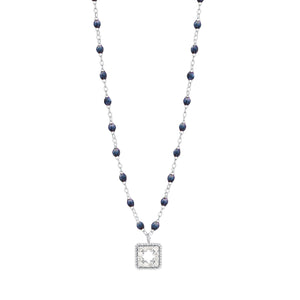 Gigi Clozeau - Classic Gigi Midnight Treasure Necklace, White Gold, 16.5"