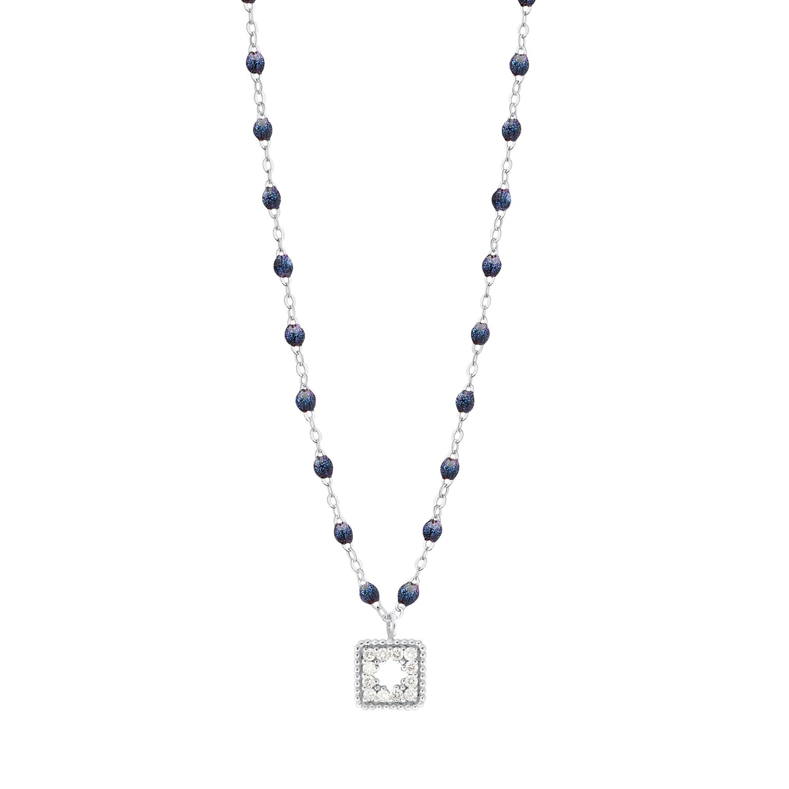 Gigi Clozeau - Classic Gigi Midnight Treasure Necklace, White Gold, 16.5"