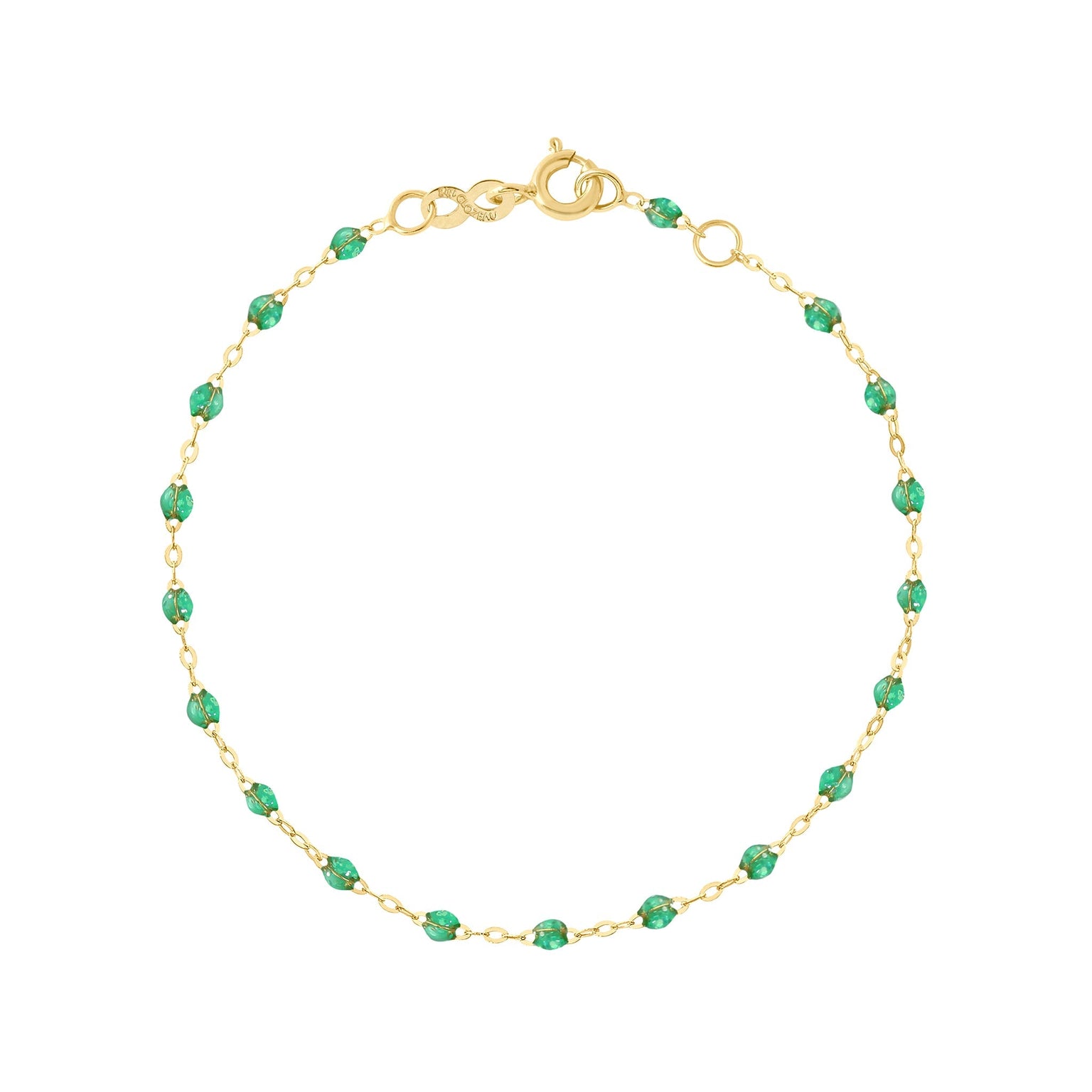 Gigi Clozeau - Classic Gigi Mint Bracelet, Yellow Gold, 7.5"