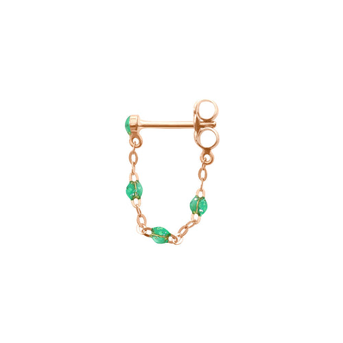 Gigi Clozeau - Classic Gigi Mint earrings, Rose Gold