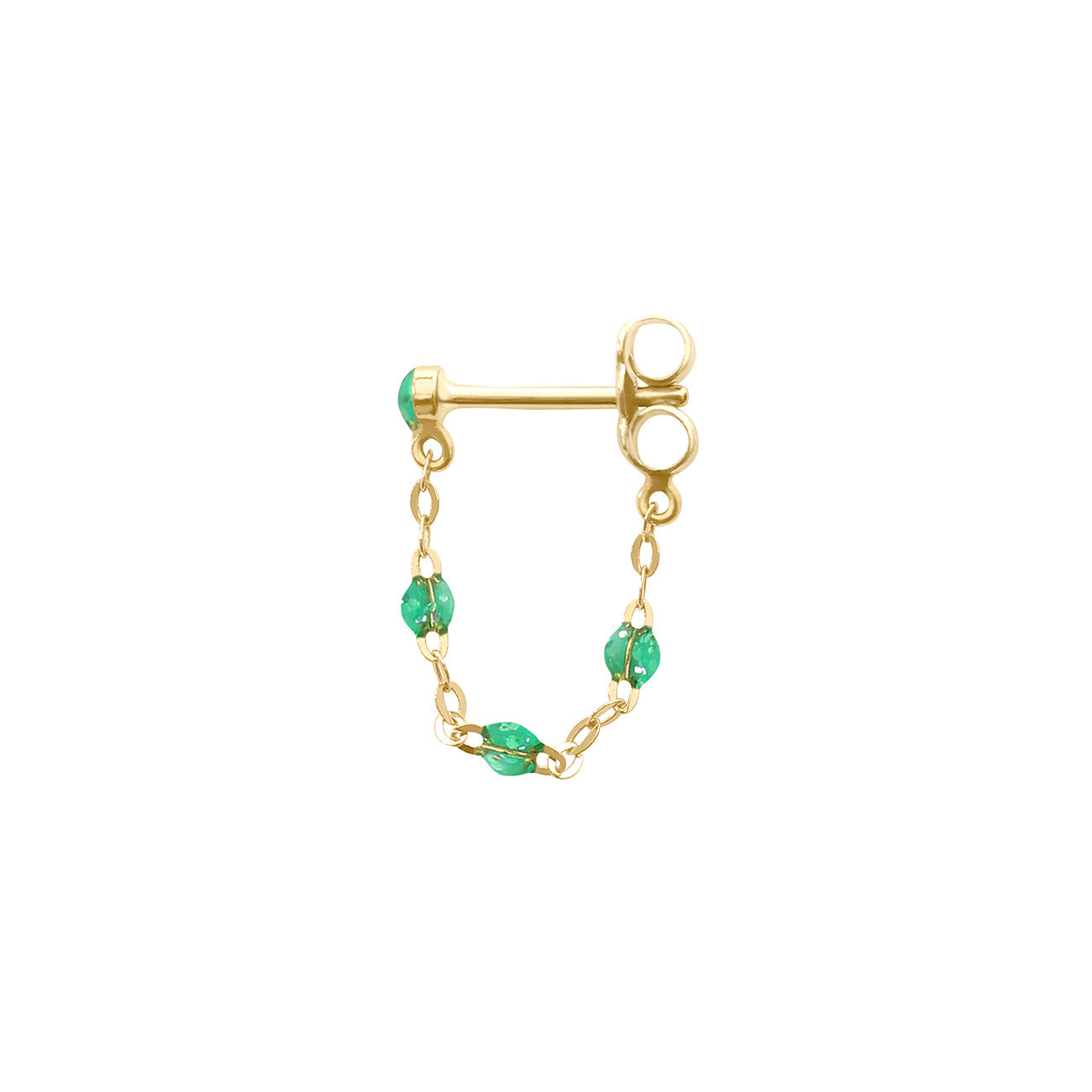 Gigi Clozeau - Classic Gigi Mint earrings, Yellow Gold