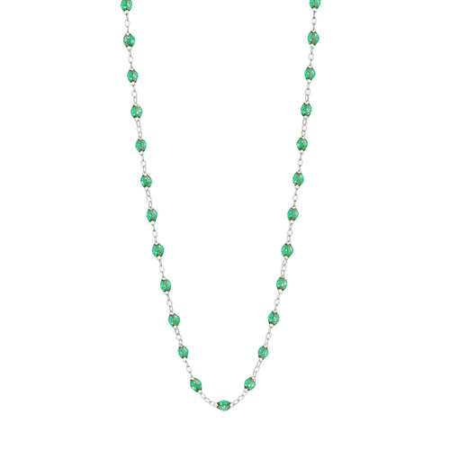 Gigi Clozeau - Classic Gigi Mint Necklace, White Gold, 17.7