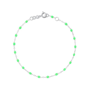 Gigi Clozeau - Classic Gigi Neon bracelet, White Gold, 6.7"