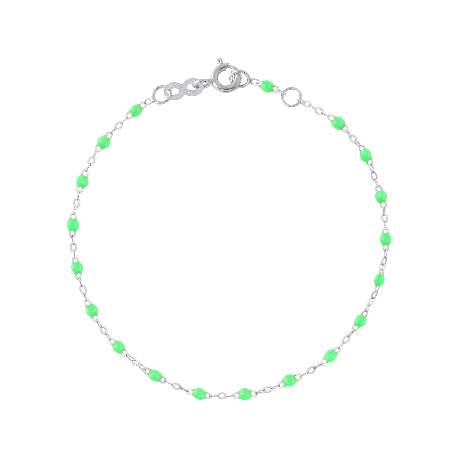 Gigi Clozeau - Classic Gigi Neon bracelet, White Gold, 5.9"
