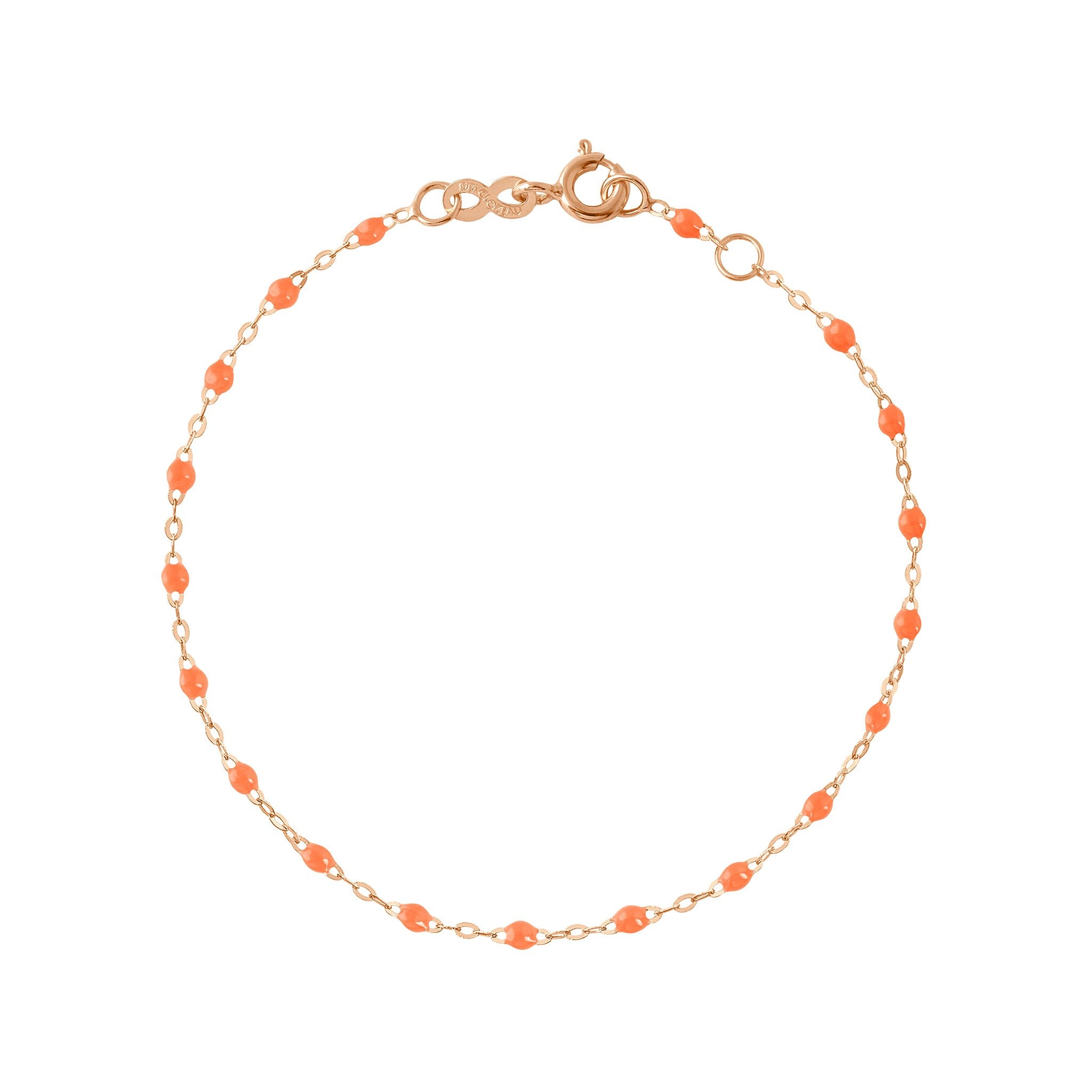 Gigi Clozeau - Classic Gigi Orange bracelet, Rose Gold, 6.7"