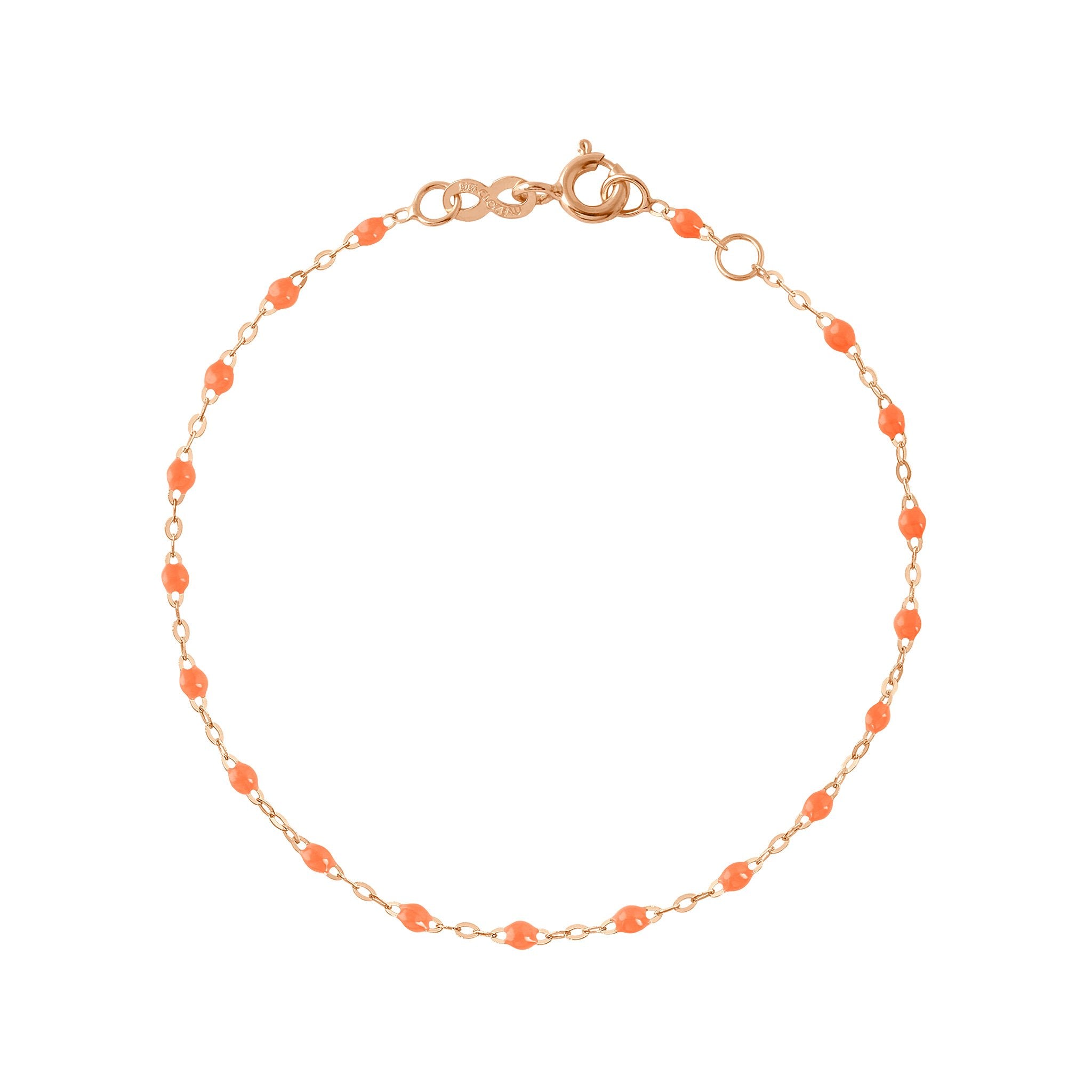 Gigi Clozeau - Classic Gigi Orange bracelet, Rose Gold, 7.1"