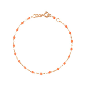 Gigi Clozeau - Classic Gigi Orange bracelet, Rose Gold, 7.1"