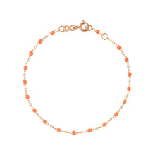 Gigi Clozeau - Classic Gigi Orange bracelet, Rose Gold, 7.5"