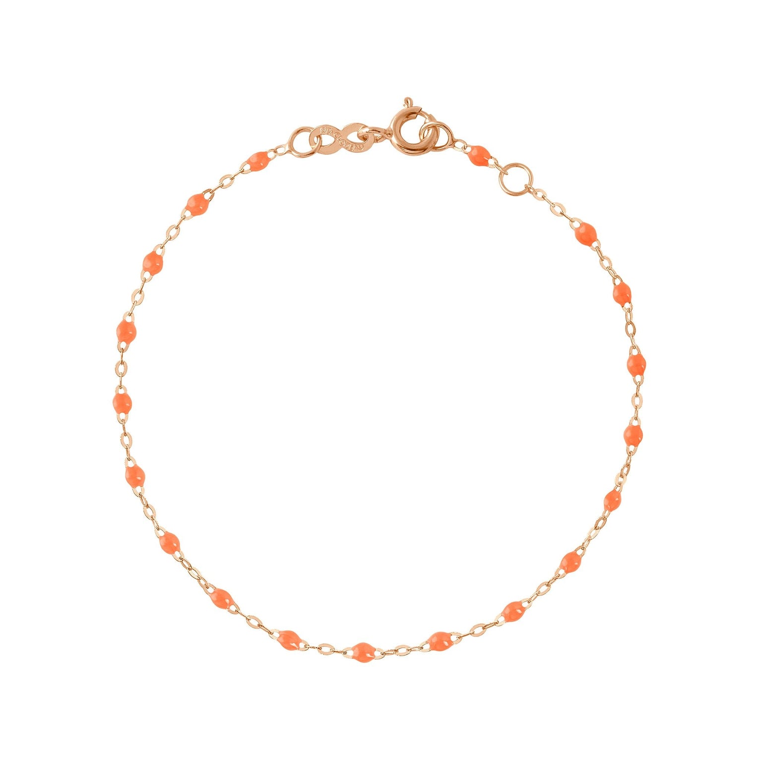Gigi Clozeau - Classic Gigi Orange bracelet, Rose Gold, 7.5"