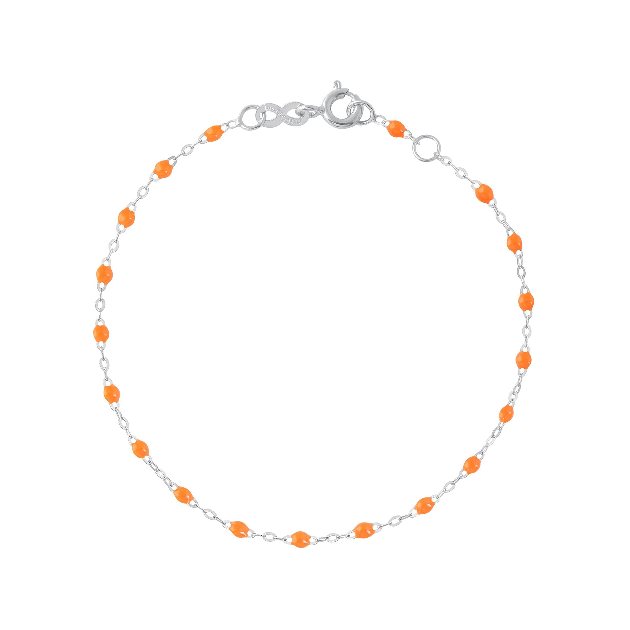 Gigi Clozeau - Classic Gigi Orange bracelet, White Gold, 6.7"