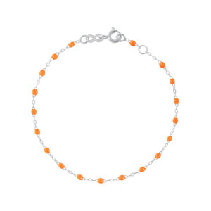 Gigi Clozeau - Classic Gigi Orange bracelet, White Gold, 5.9"