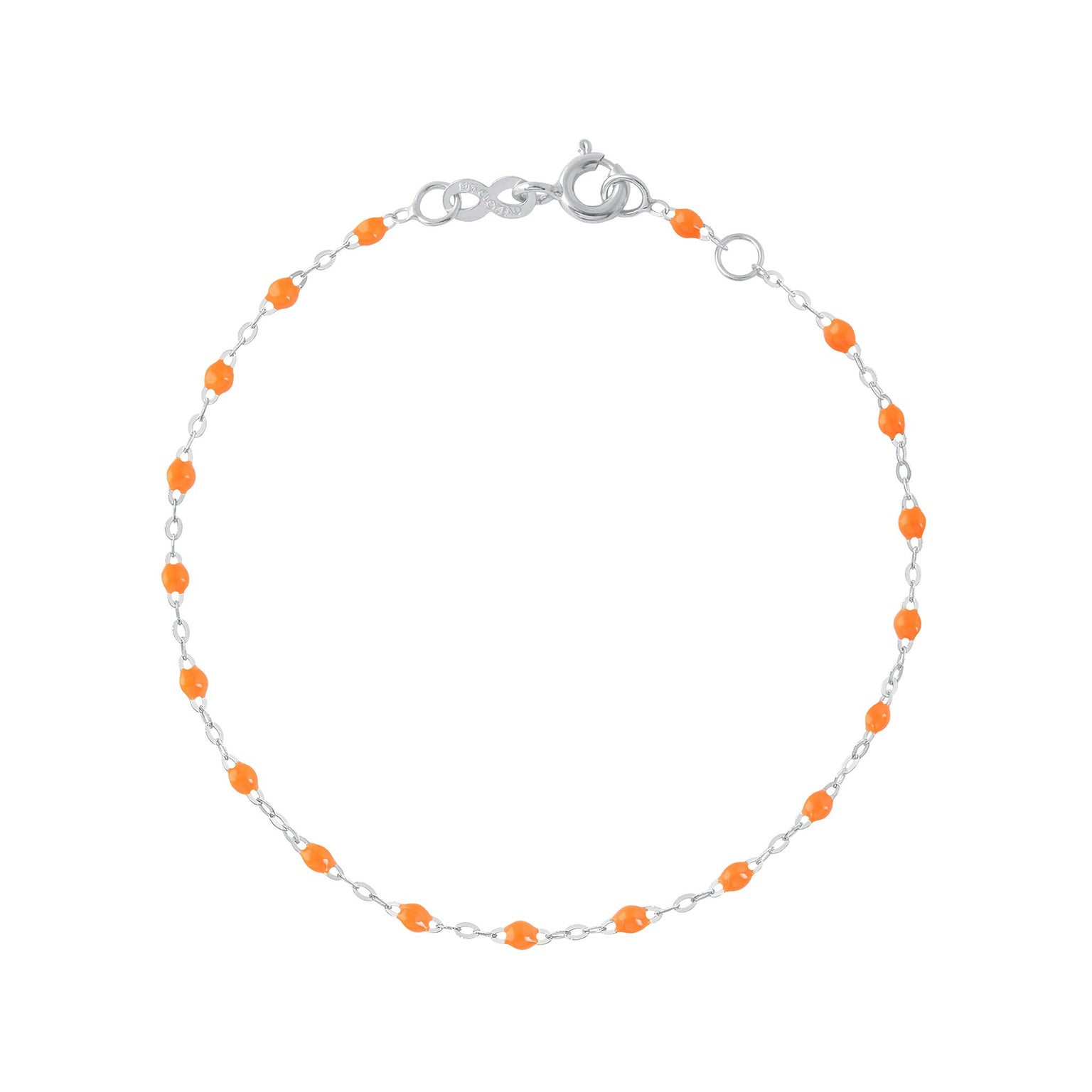 Gigi Clozeau - Classic Gigi Orange bracelet, White Gold, 5.9"