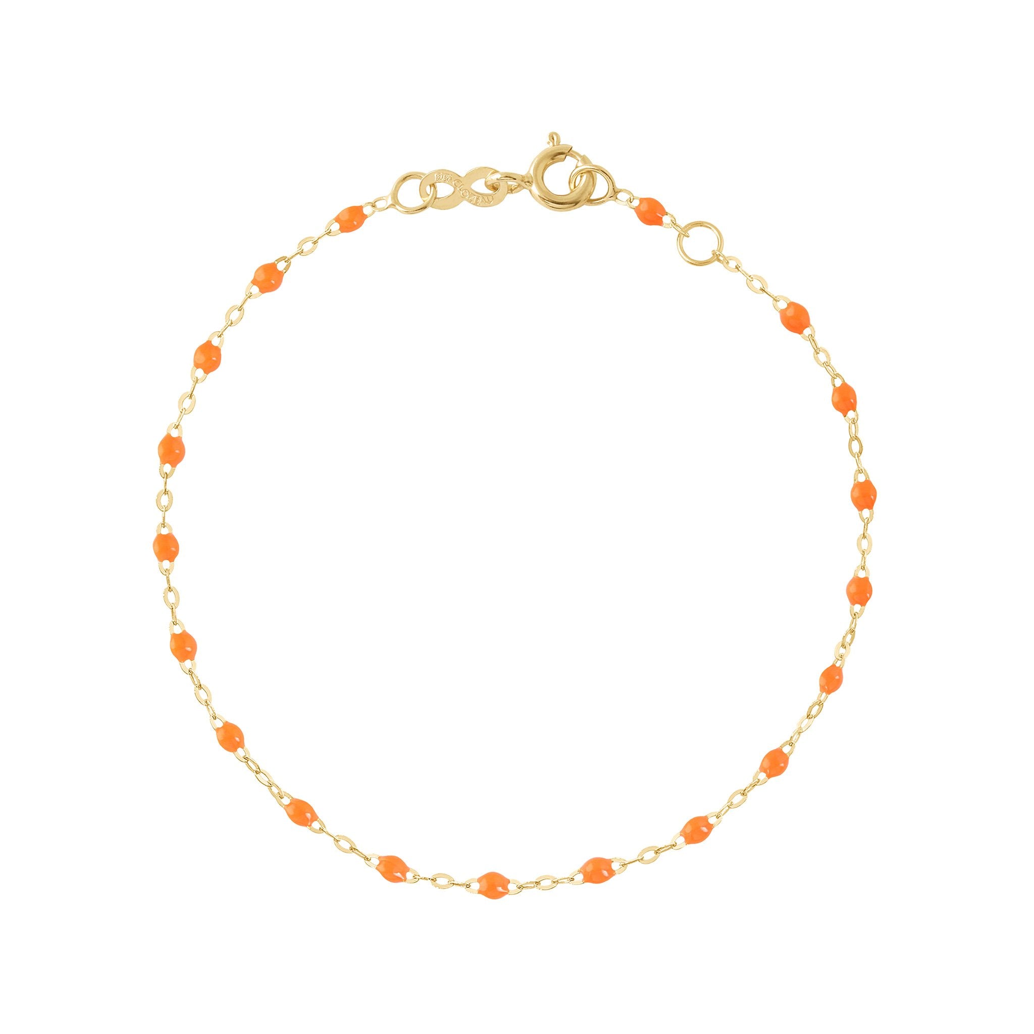 Gigi Clozeau - Classic Gigi Orange bracelet, Yellow Gold, 6.7"
