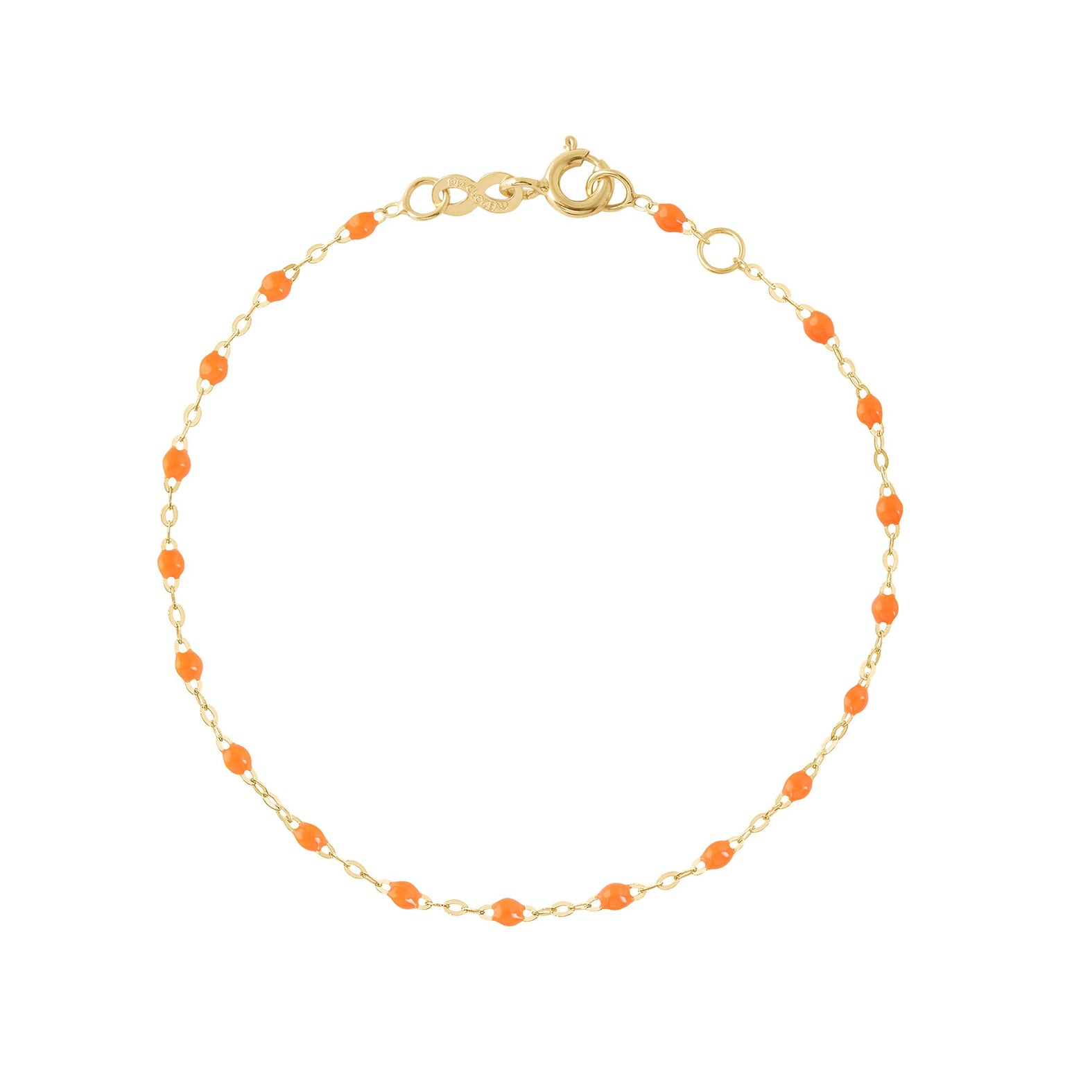 Gigi Clozeau - Classic Gigi Orange bracelet, Yellow Gold, 6.7"