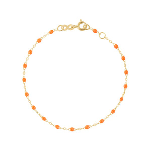 Gigi Clozeau - Classic Gigi Orange bracelet, Yellow Gold, 7.1"