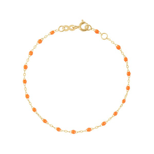 Gigi Clozeau - Classic Gigi Orange bracelet, Yellow Gold, 7.5"