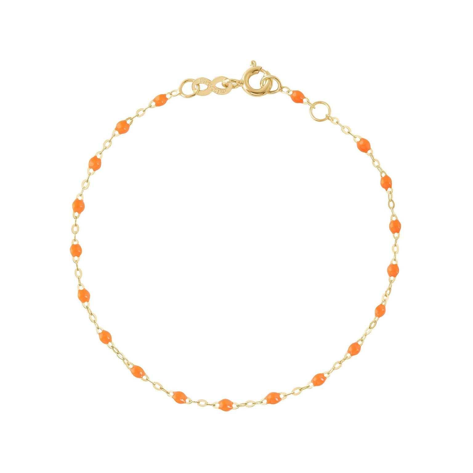 Gigi Clozeau - Classic Gigi Orange bracelet, Yellow Gold, 7.5"