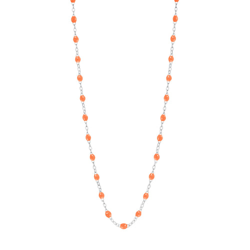 Gigi Clozeau - Classic Gigi Orange necklace, White Gold, 16.5