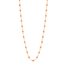 Gigi Clozeau - Classic Gigi Orange necklace, Yellow Gold, 17.7"