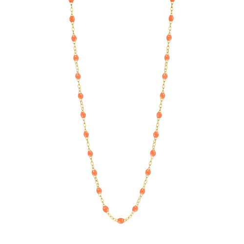 Gigi Clozeau - Classic Gigi Orange necklace, Yellow Gold, 17.7