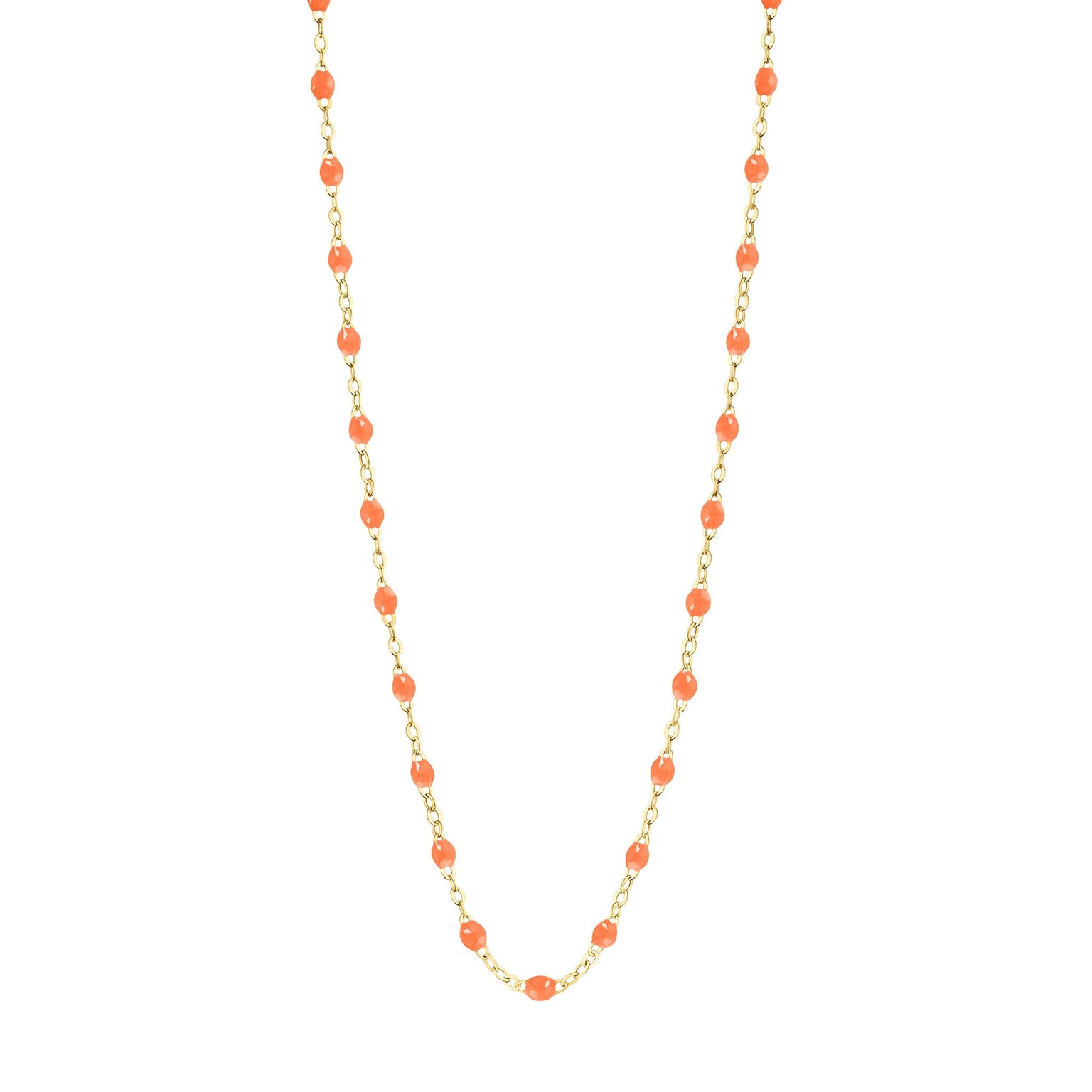 Gigi Clozeau - Classic Gigi Orange necklace, Yellow Gold, 17.7"