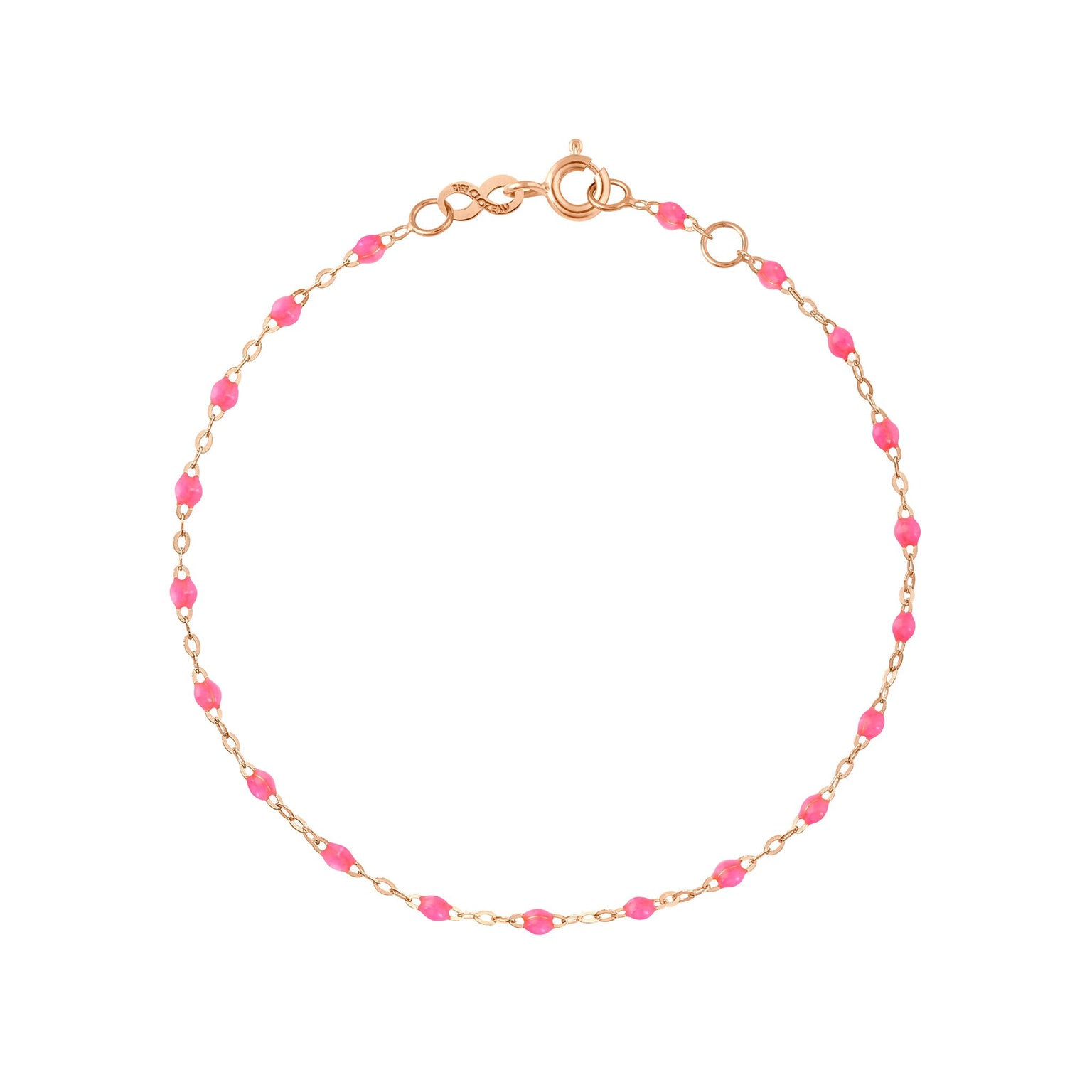 Gigi Clozeau - Classic Gigi Pink bracelet, Rose Gold, 6.7"