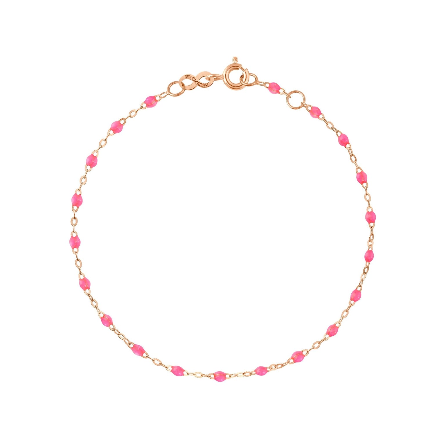 Gigi Clozeau - Classic Gigi Pink bracelet, Rose Gold, 7.5"