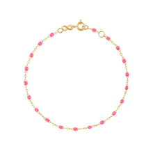 Gigi Clozeau - Classic Gigi Pink bracelet, Yellow Gold, 6.7"