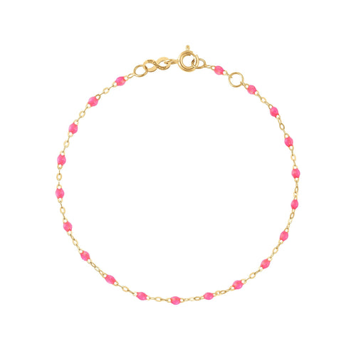 Gigi Clozeau - Classic Gigi Pink bracelet, Yellow Gold, 7.5