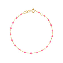 Gigi Clozeau - Classic Gigi Pink bracelet, Yellow Gold, 7.1"