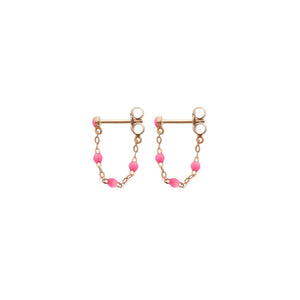 Gigi Clozeau - Classic Gigi Pink earrings, Rose Gold