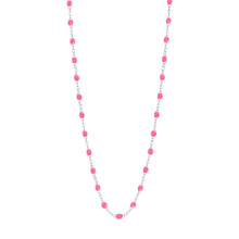 Gigi Clozeau - Classic Gigi Pink necklace, White Gold, 16.5"