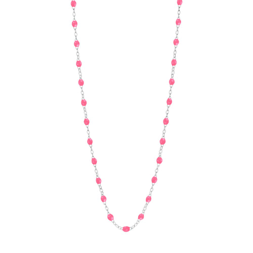 Gigi Clozeau - Classic Gigi Pink necklace, White Gold, 16.5