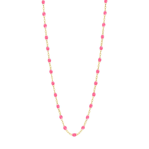 Gigi Clozeau - Classic Gigi Pink necklace, yellow gold, 16.5