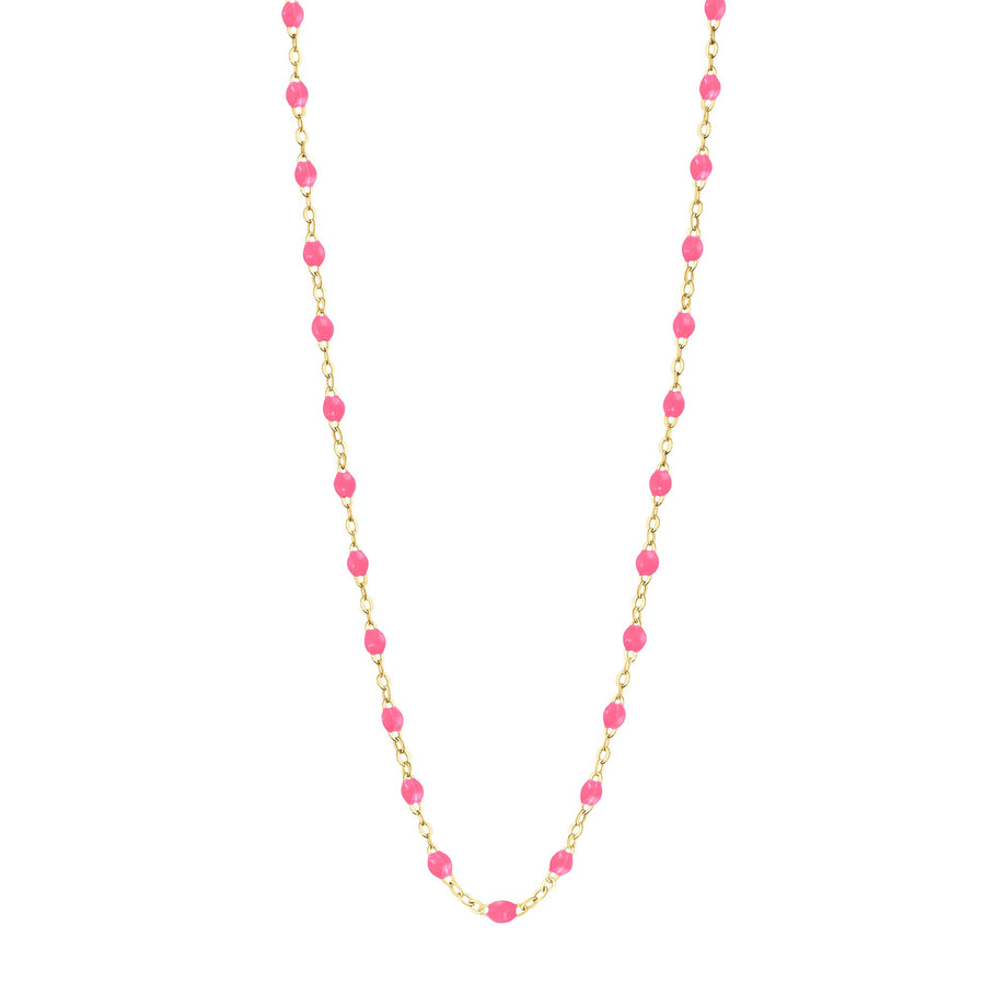 Gigi Clozeau - Classic Gigi Pink necklace, yellow gold, 16.5
