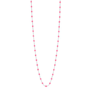 Gigi Clozeau - Classic Gigi Pink sautoir, White Gold, 23.6"